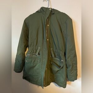 Justice Kids Green Military Jacket